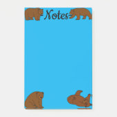 Bruine beren post-it® notes (Voorkant)
