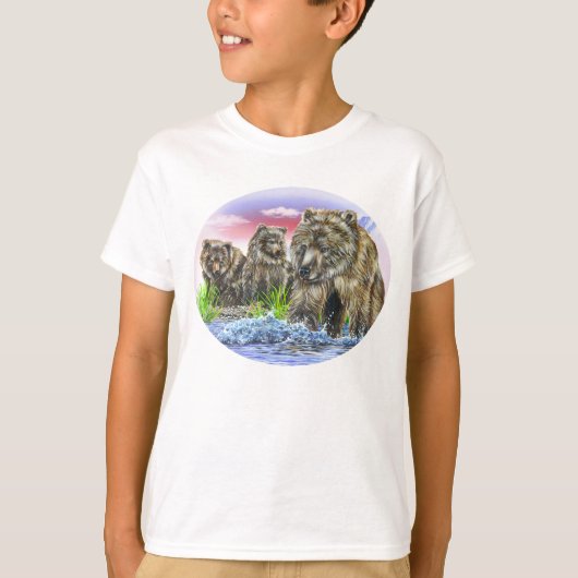 Bruine Beren T-shirt (Voorkant)