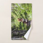 Bruine berenfamilie handdoek (Handdoek)
