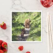 Bruine berenfamilie servet (Insitu)