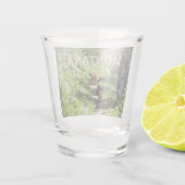 Bruine berenfamilie shot glas (Achterkant)
