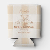 Bruine bergen en Martinis Bachelorette Blikjeskoeler (Achterkant)