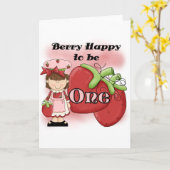 Bruine Berry Eerste Verjaardag Tshirts en geschenk Kaart (Gele Bloem)