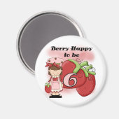 Bruine bessen 6e verjaardag Tshirts en geschenken Magneet (Voorkant / Achterkant)