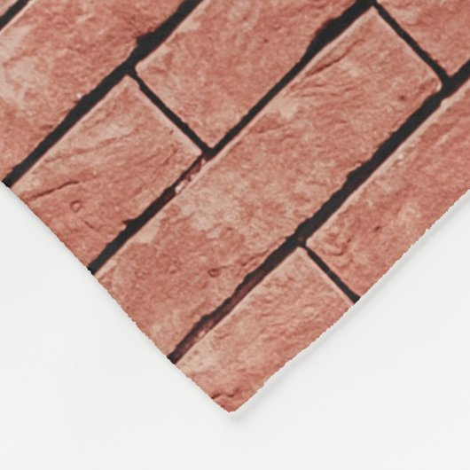 Bruine betonsteen fleece deken (Hoek)