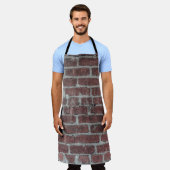 Bruine betonwand schort (Gedragen)