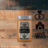 Bruine bijenschacht Bewaar de datum Etiket