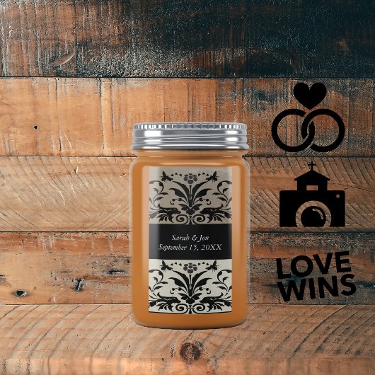 Bruine bijenschacht Bewaar de datum Etiket