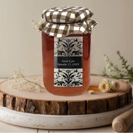 Bruine bijenschacht Bewaar de datum Etiket