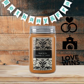 Bruine bijenschacht Bewaar de datum Etiket