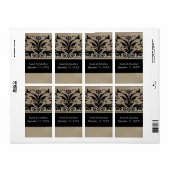 Bruine bijenschacht Bewaar de datum Etiket (Full Sheet)