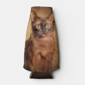 Bruine Birmese kat Flesjeskoeler (Voorkant)