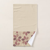 Bruine blad badhanddoekenset bad handdoek (Handdoek)
