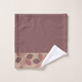 Bruine blad badhanddoekenset bad handdoek (Wasdoekje)