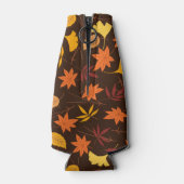 Bruine bladeren flesjeskoeler (Achterkant)