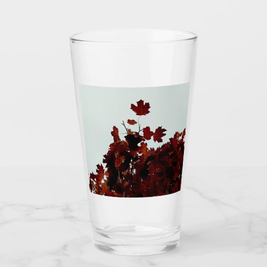 Bruine bladeren glas (Voorkant)