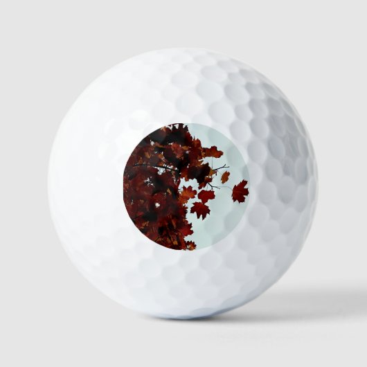 Bruine bladeren golfballen (Voorkant)