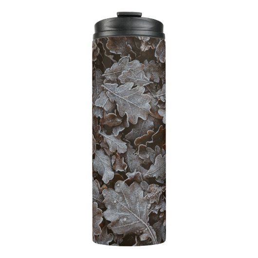 Bruine bladeren thermosbeker (Voorkant)