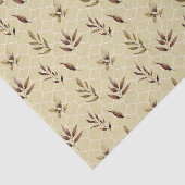 Bruine bladeren tissuepapier (Detail)