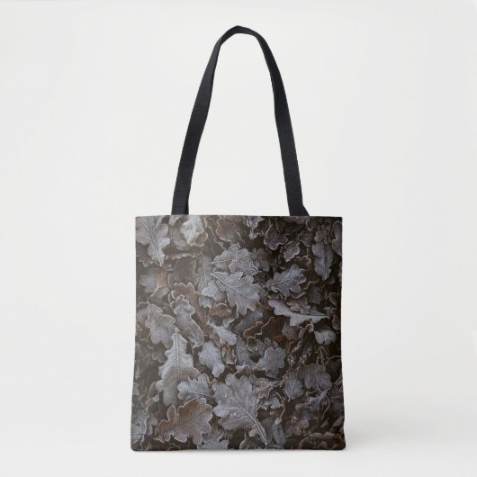 Bruine bladeren tote bag (Voorkant)