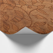Bruine bladtakken cadeaupapier (Hoek)