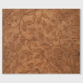 Bruine bladtakken cadeaupapier (Vlak)