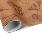 Bruine bladtakken cadeaupapier (Rol Hoek)