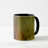 Bruine blauwe achtergrond koffie Mok (Voorkant rechts)