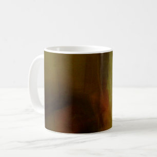 Bruine blauwe achtergrond koffie Mok