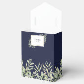 Bruine Blauwe Groene Bruiloft Bedankdoosjes (Geopend)