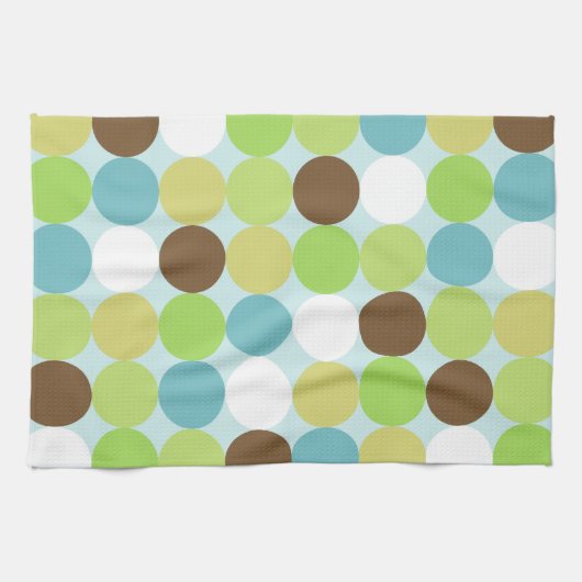 Bruine blauwe haarvlekken theedoek (Horizontaal)