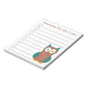 Bruine blauwe vogelpest, speciaal aangepast om lij notitieblok (Linkerzijde)