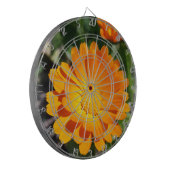 bruine bloem dartbord (Voorkant Links)