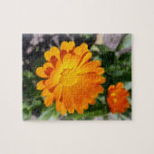 bruine bloem legpuzzel (Horizontaal)