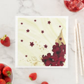 bruine bloemen goudblad marmer servet (Insitu)