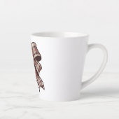 bruine boegbeker latte mok (Rechts)