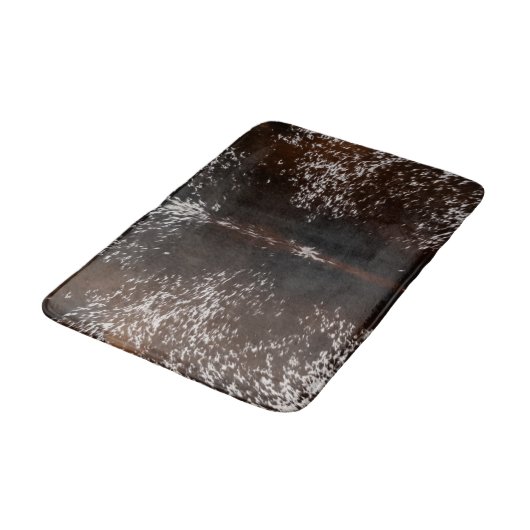 Bruine Boerderij Koe Print Badmat (Gekanteld)