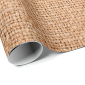 Bruine bolap op wit blad. Abstracte back-up Cadeaupapier (Rol Hoek)