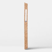 Bruine bolap op wit blad. Abstracte back-up Case-Mate iPhone Case (Achterkant / Links)