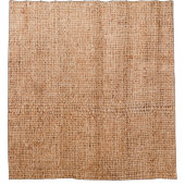 Bruine bolap op wit blad. Abstracte back-up Douchegordijn (Voorkant)