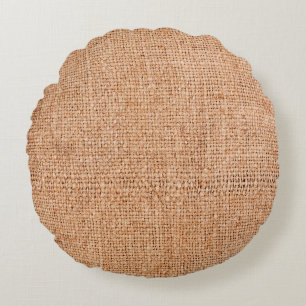 Bruine bolap op wit blad. Abstracte back-up Rond Kussen