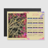 Bruine boom  2026  magnetische kalender (Voorkant / Achterkant)