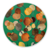 Bruine boom aardse abstracte kunst ontwerp keramische knop (Voorkant)