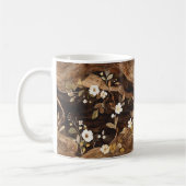 Bruine Boom Bloemen Koffiemok (Links)
