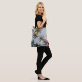 Bruine boom tote bag (Op model)