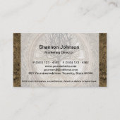 Bruine boom van het Life-patroon Visitekaartje (Achterkant)