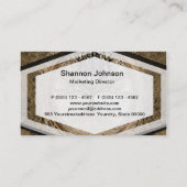 Bruine boom van het Life-patroon Visitekaartje (Achterkant)