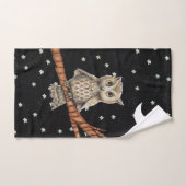 Bruine boomgaard Golden Eyes Ketting Moon Stars Handdoek (Handdoek)