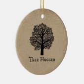 Bruine boomgger keramisch ornament (Rechts)