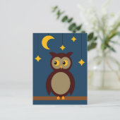 Bruine boomkorren briefkaart (Staand voorkant)